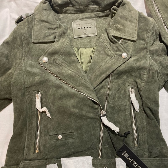 Blank nyc suede leather motorcycle jacket! Size small, NWT! $188.00! - Picture 2 of 8